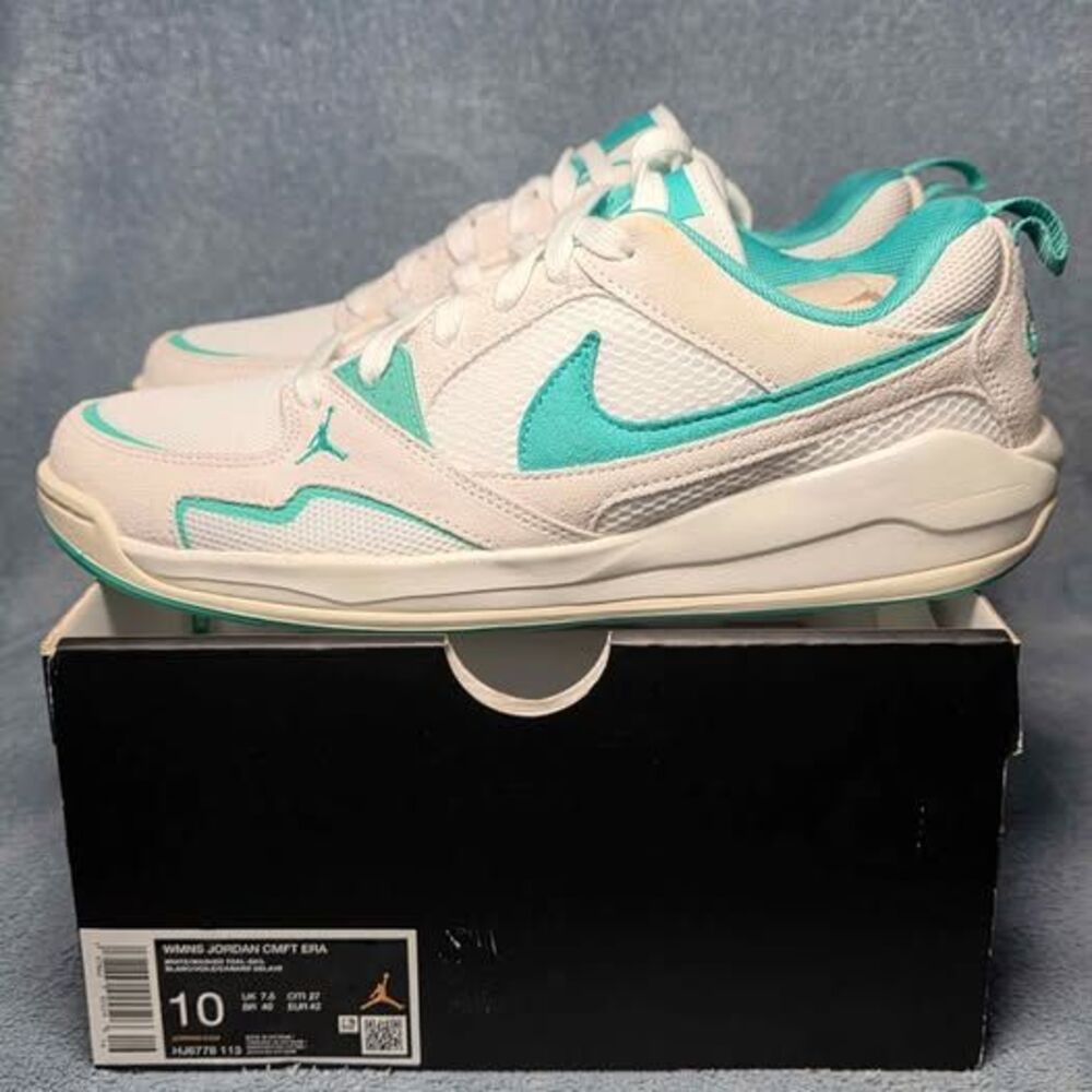 Jordan WMNS CMFT ERA White Teal Sneakers Womens Size 10